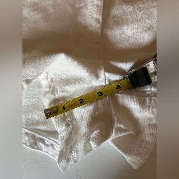 Women’s J.Crew White shorts with front & back pockets cotton Elastane size 10 - Picture 5 of 5